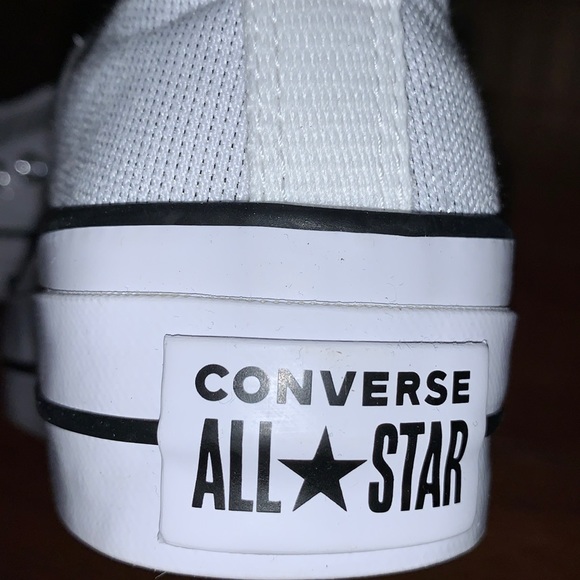 Converse All Star | white | Size 5 | no laces| glittery|New without Box - Picture 4 of 5